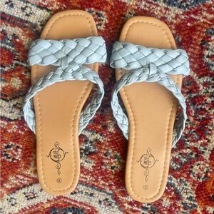 Braided Square Sandals